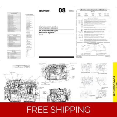 08 CATERPILLAR C6.6 INDUSTRIAL ENGINE ELECTRICAL SCHEMATIC